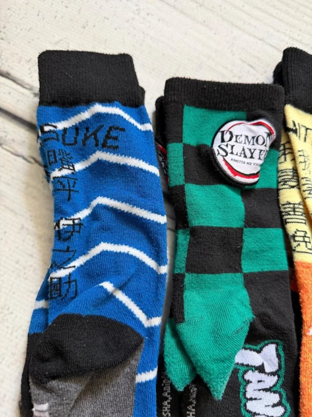 6 pairs Naruto/Anime socks